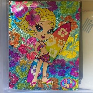 Lisa Frank Surfer Girl Folder